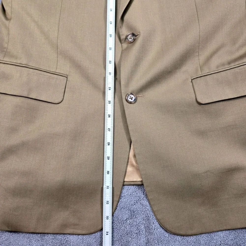 Jos. A. Bank Blazer Mens 42 Regular Tan Excellent 100% Wool Signature Collection